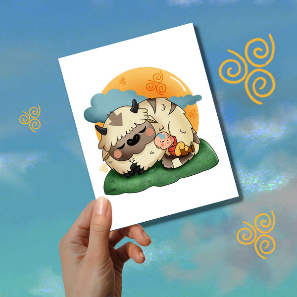 Aang and Appa Print