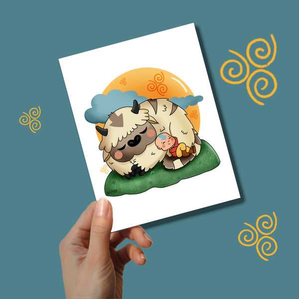 Aang and Appa Print
