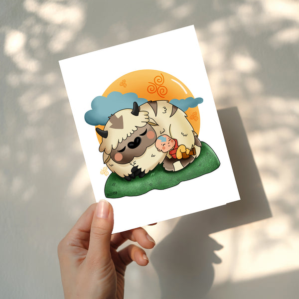 Aang and Appa Print