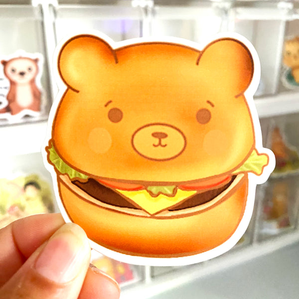 Burger Bear Sticker