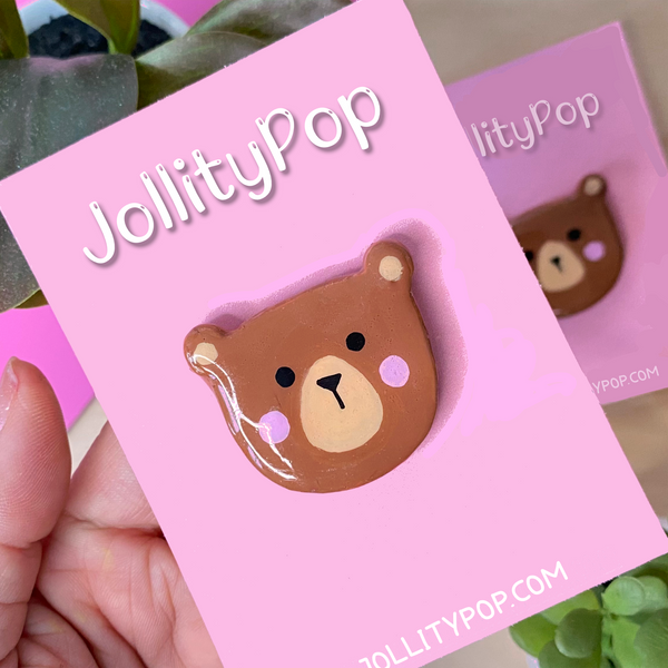 Handmade Bear Pin - JollityPop