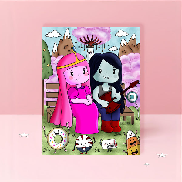 Princess Bubblegum and Marceline Print
