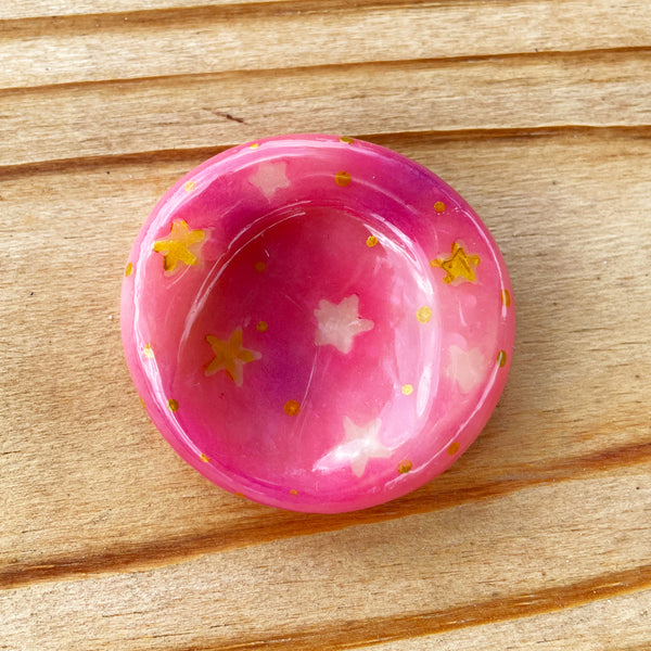 Pink and Gold Worry Stone