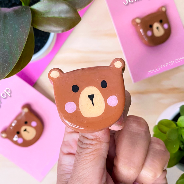 Handmade Bear Pin - JollityPop