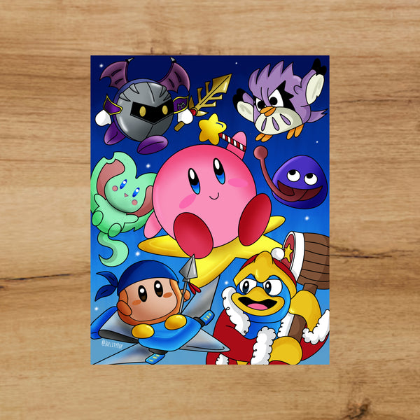 Kirby and Friends Art Print