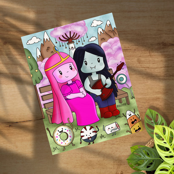 Princess Bubblegum and Marceline Print