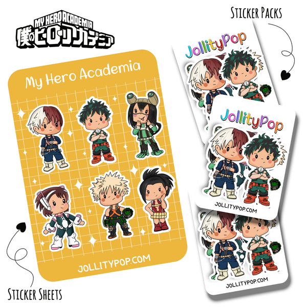 MHA Sticker Sheet