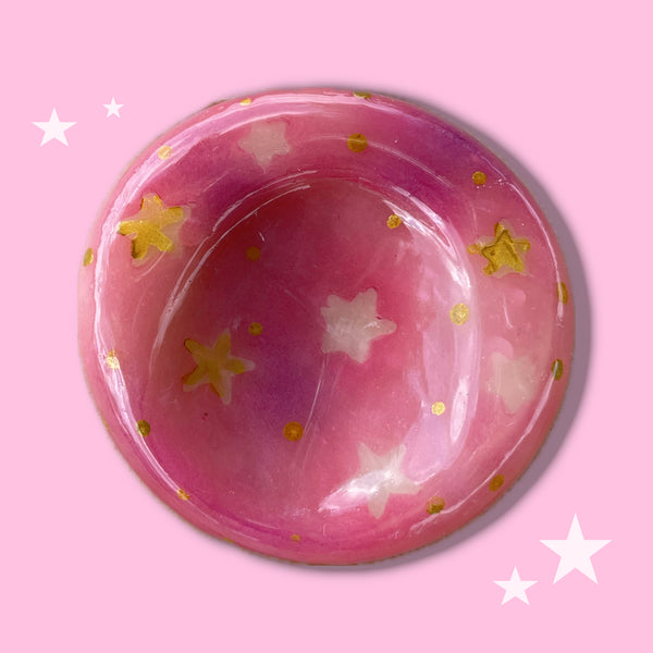 Pink and Gold Worry Stone