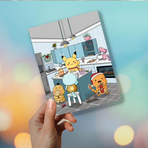 Pokemon Baking Print