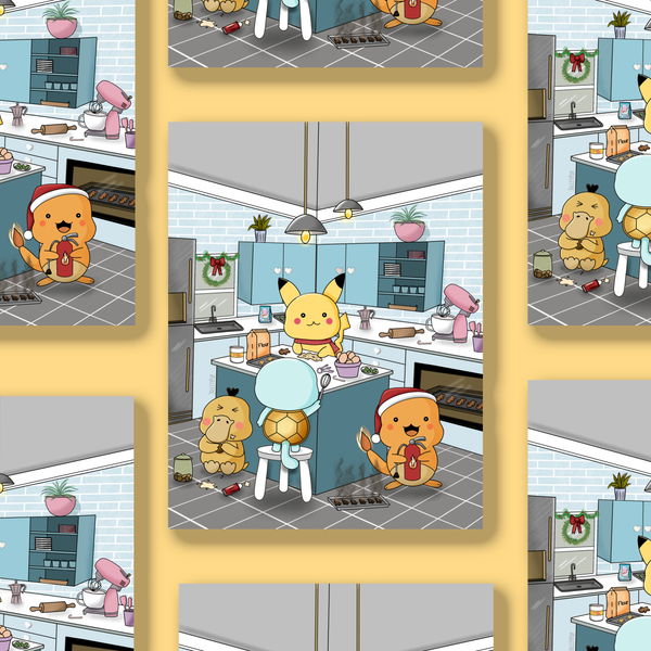 Pokemon Baking Print