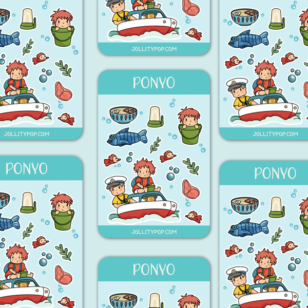 Ponyo Sticker Sheet