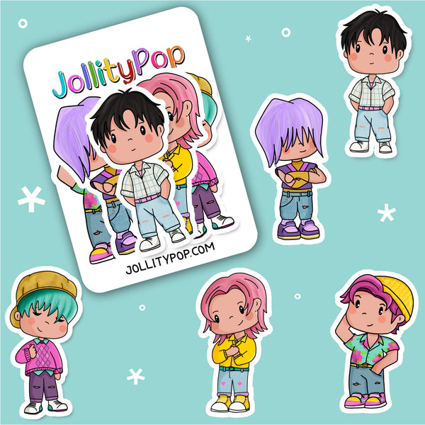 Saja Boys Chibi Sticker Pack