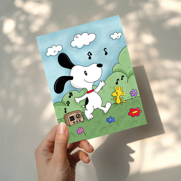 Snoopy and Woodstock Print