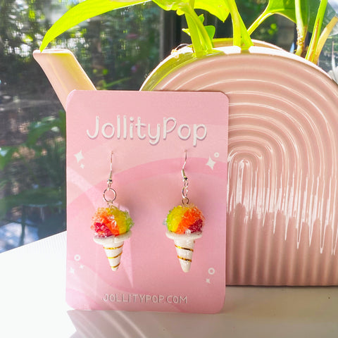 Snow Cone Earrings or Charm - JollityPop