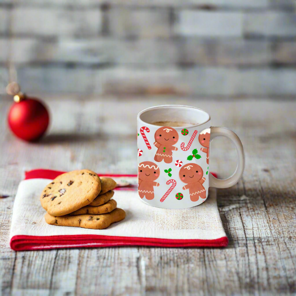 Gingerbread Men Cookie Ceramic Mug