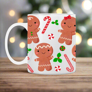 Gingerbread Men Cookie Ceramic Mug