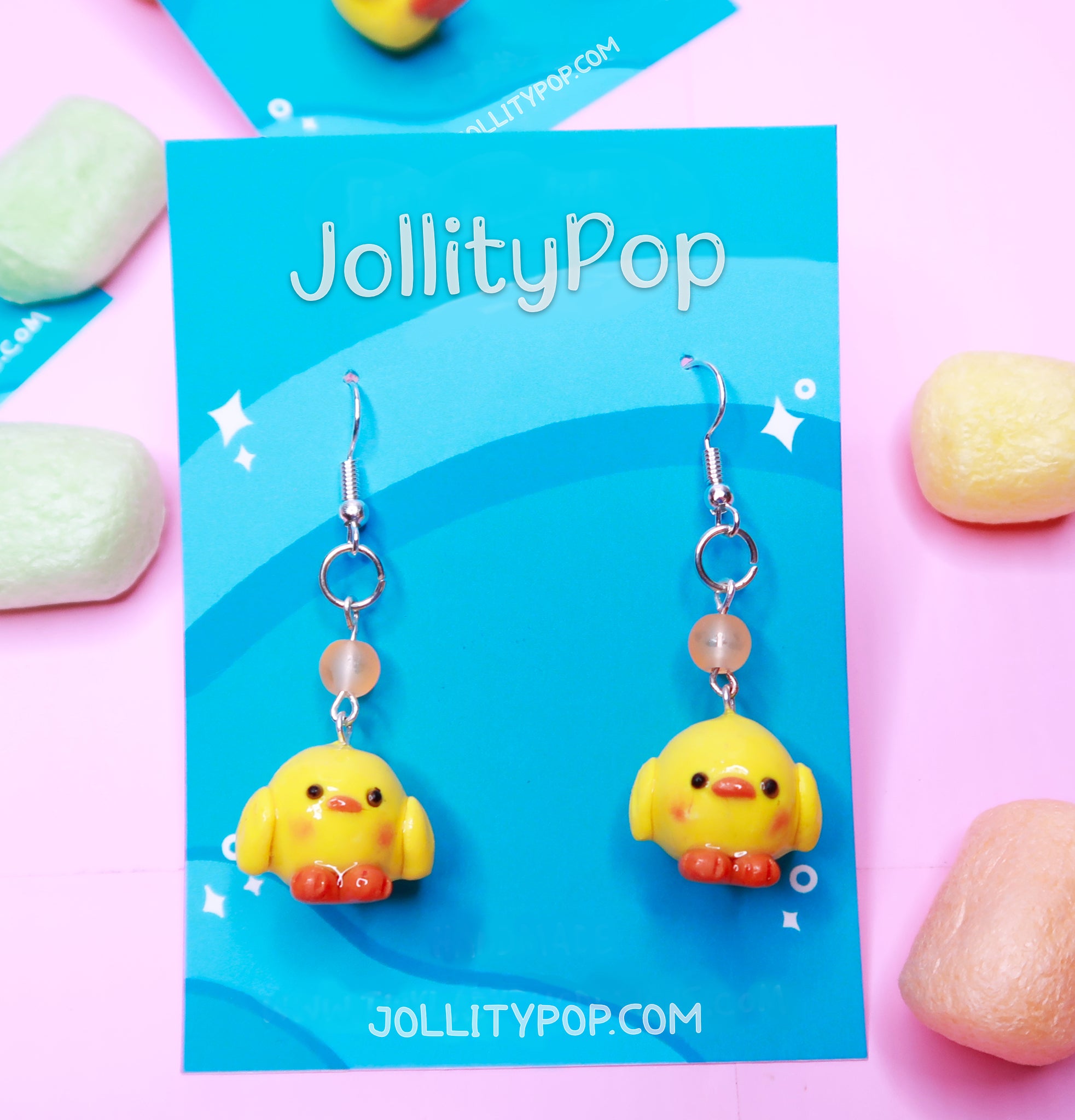 Handmade Chick Earrings - JollityPop