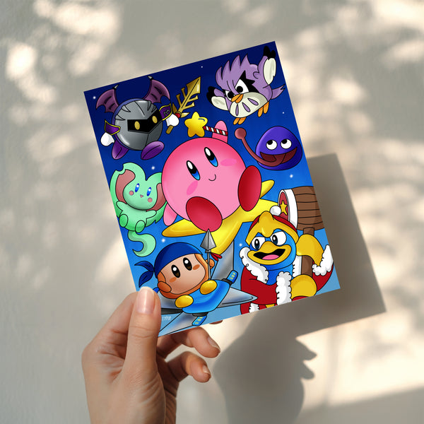 Kirby and Friends Art Print