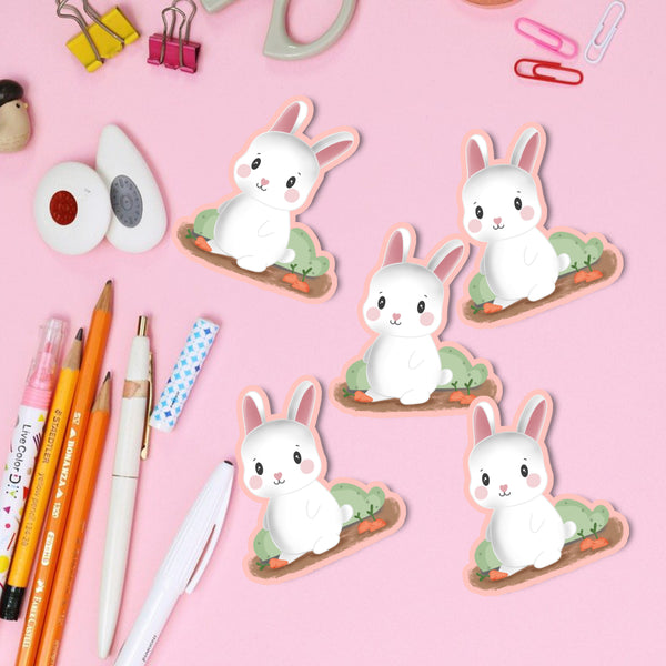 Cute Bunny Vinyl Sticker - JollityPop