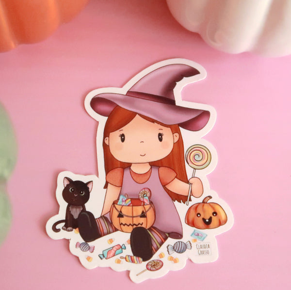 Candy Witch Sticker - JollityPop