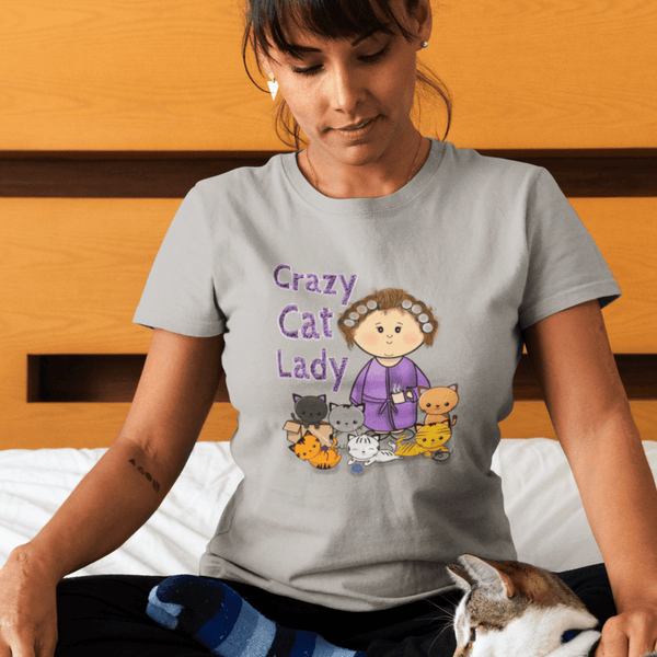 Cat Lady T-shirt - JollityPop