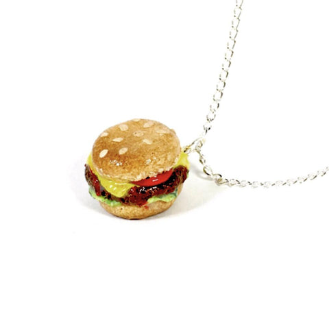 Polymer Clay Cheeseburger Charm - JollityPop