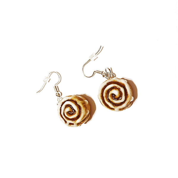 Polymer Clay Cinnamon Roll Earrings - JollityPop