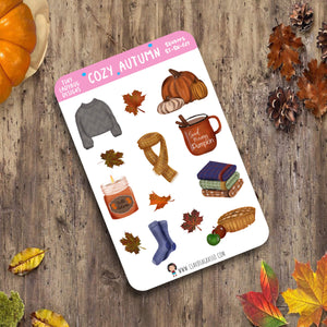 Cozy Autumn Planner Stickers - JollityPop