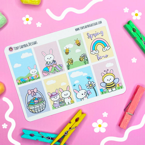 Easter Bunny Planner Sticker Sheets - JollityPop