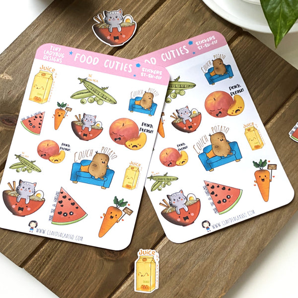 Food Cuties Sticker Sheet - JollityPop