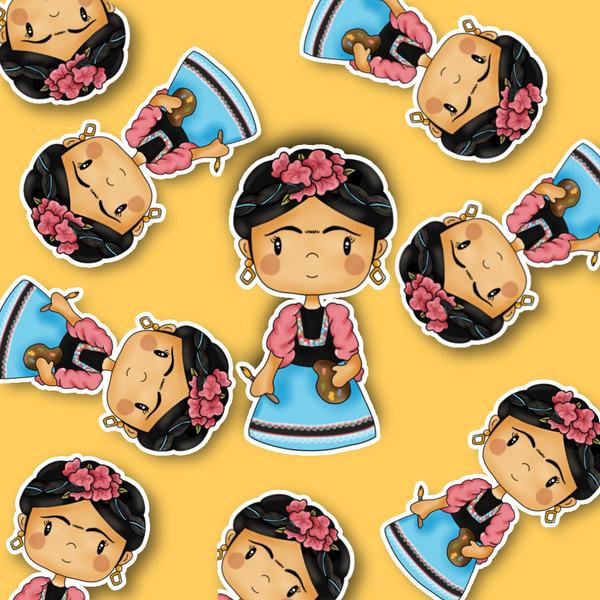 Frida Kahlo Vinyl Sticker - JollityPop