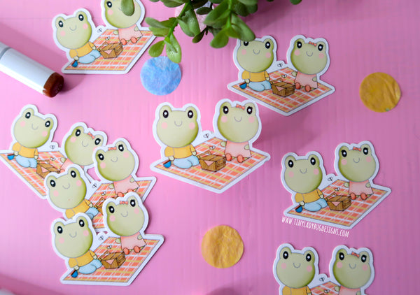 Froggies Die Cut Sticker - JollityPop