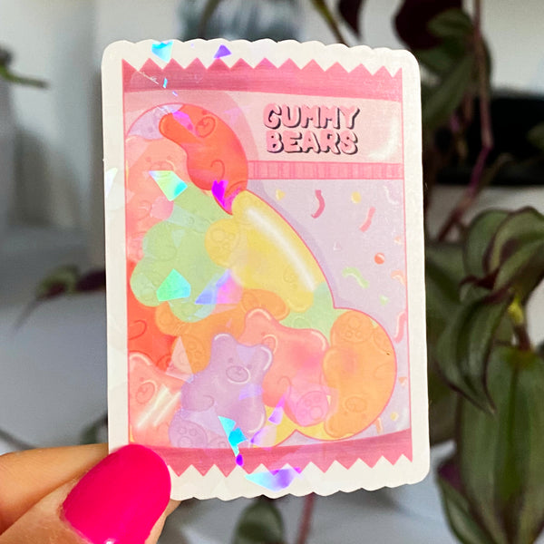 Gummy Bear Holographic Sticker - JollityPop