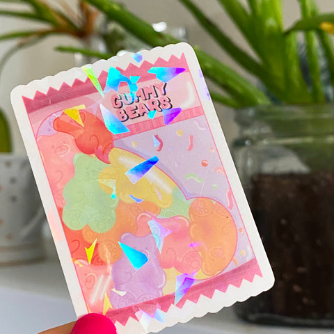 Gummy Bear Holographic Sticker - JollityPop