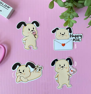 Harry the Dog Die Cut Stickers - JollityPop