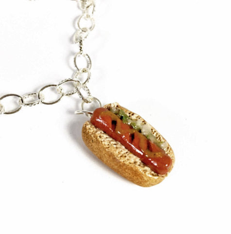 Polymer Clay Hotdog Charm - JollityPop