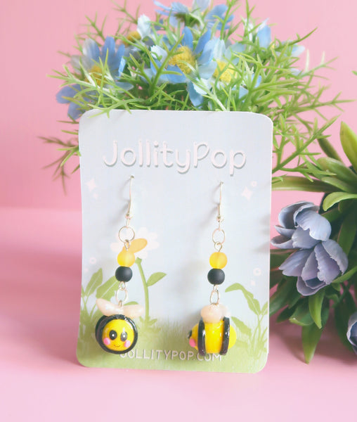 Bumblebee Earrings - JollityPop