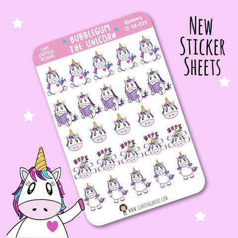 Unicorn Planner Sticker Sheet - JollityPop