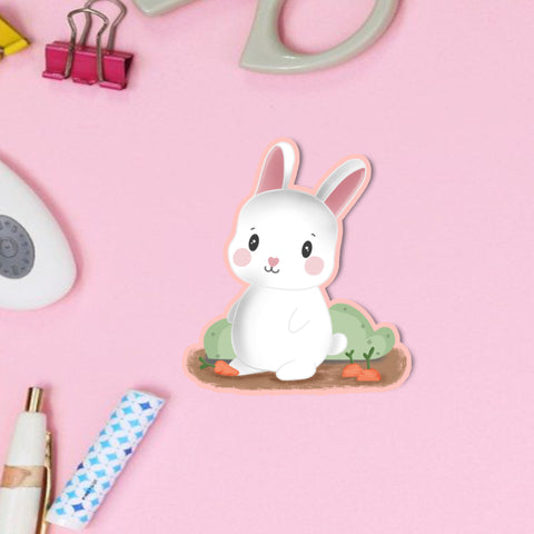 Cute Bunny Vinyl Sticker - JollityPop