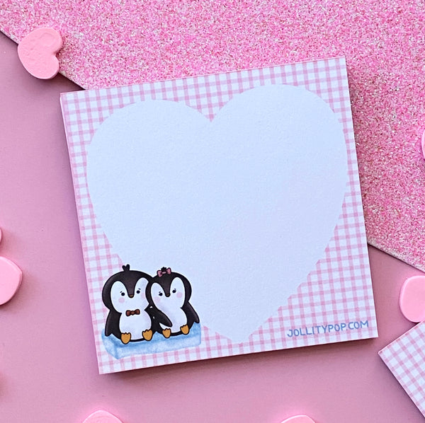 Penguin Couple Notepad - JollityPop