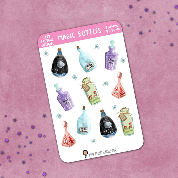 Magic Bottles Sticker Sheet - JollityPop