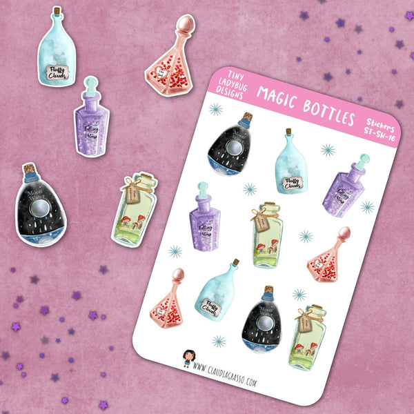 Magic Bottles Sticker Sheet - JollityPop