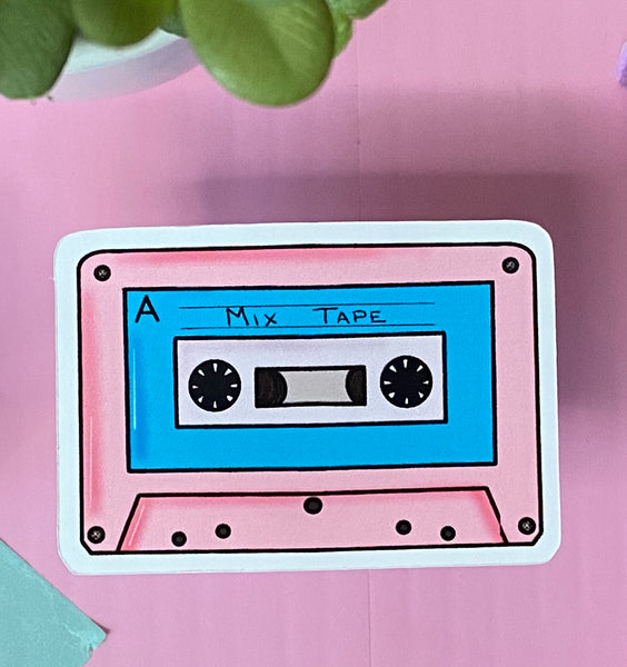 Cassette Tape Sticker - JollityPop