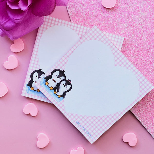 Penguin Couple Notepad - JollityPop