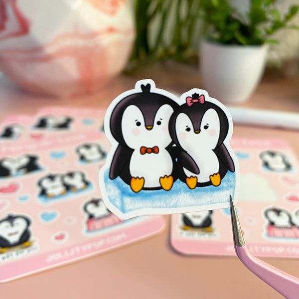 Penguin Love Sticker Sheet - JollityPop