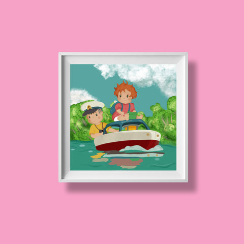 Sailing Day Art Print - JollityPop