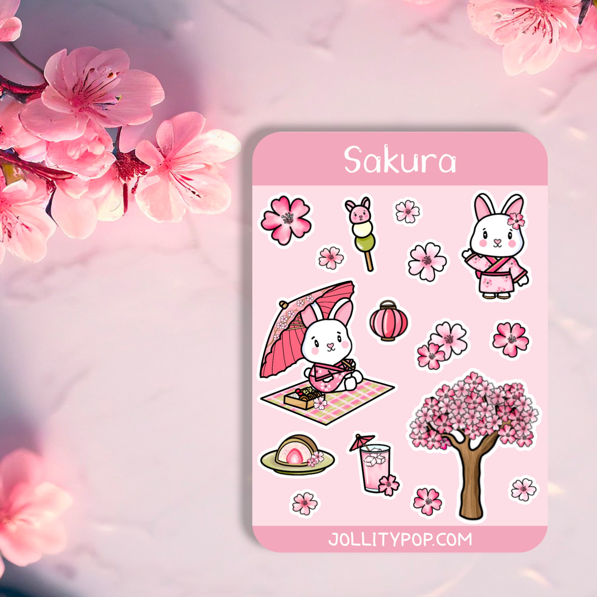 Sakura Sticker Sheet - JollityPop