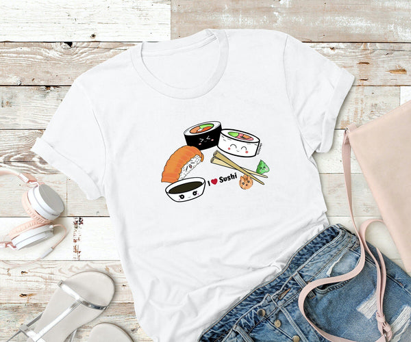 Kawaii Sushi T-Shirt - JollityPop