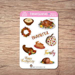 Thanksgiving Planner Sticker Sheet - JollityPop