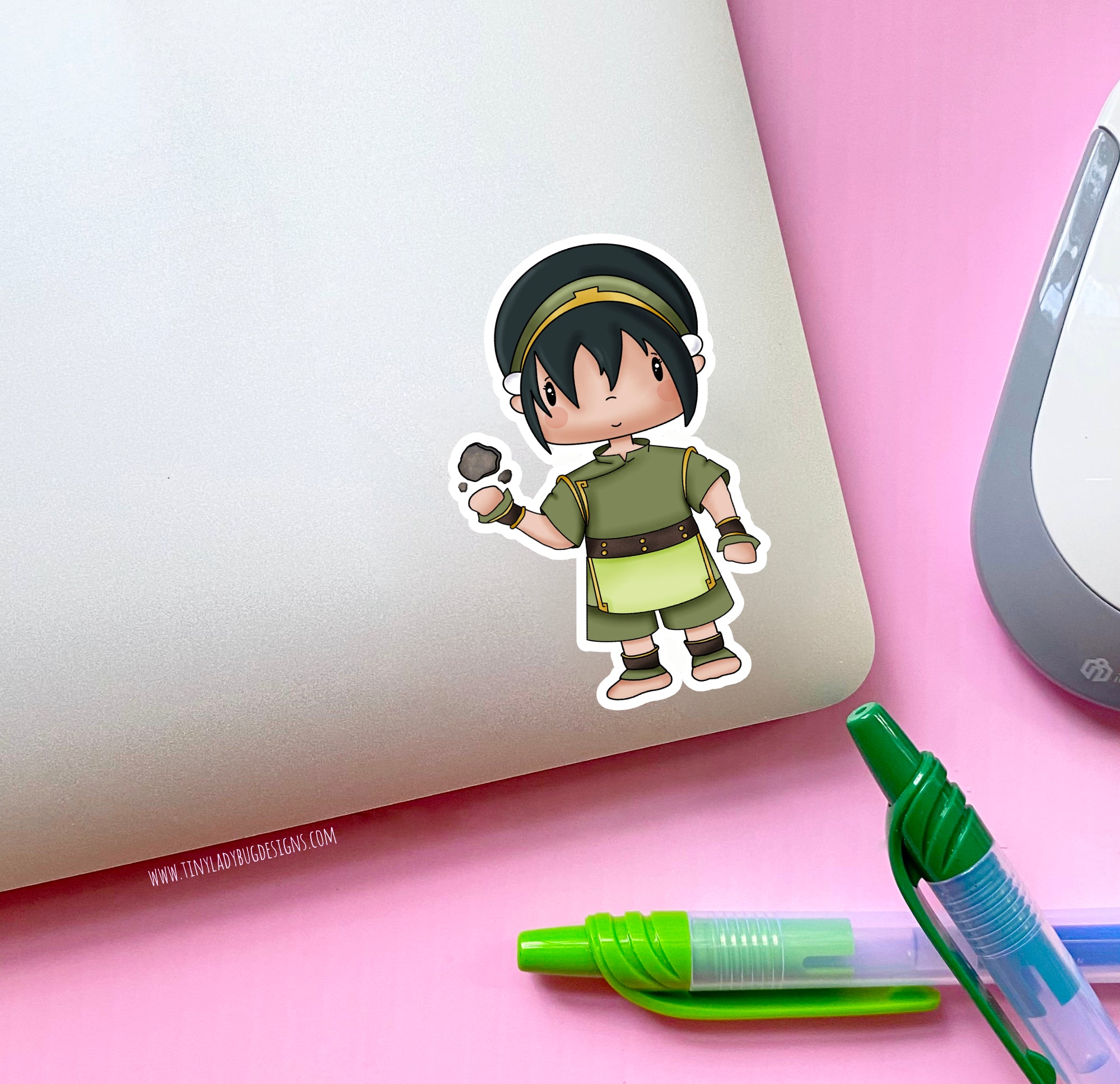 Toph Vinyl Sticker - JollityPop